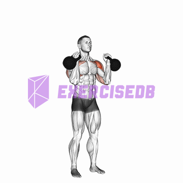 kettlebell alternating press