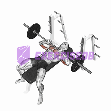 barbell lying close-grip press