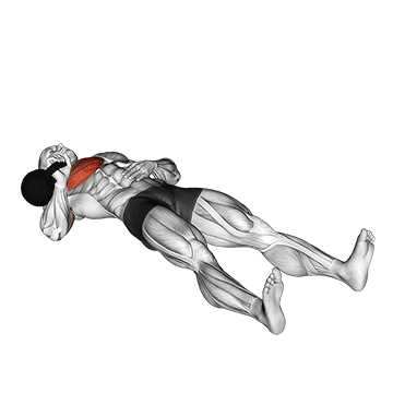 kettlebell one arm floor press demonstration