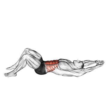 crunch (hands overhead) demonstration