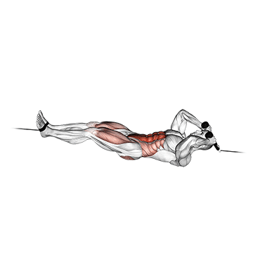 cable tuck reverse crunch demonstration