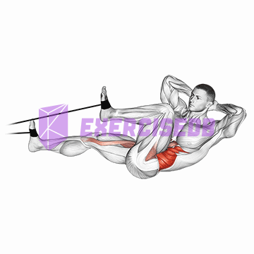 band bicycle crunch