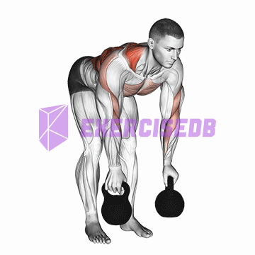 kettlebell alternating row