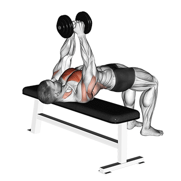 dumbbell pullover demonstration