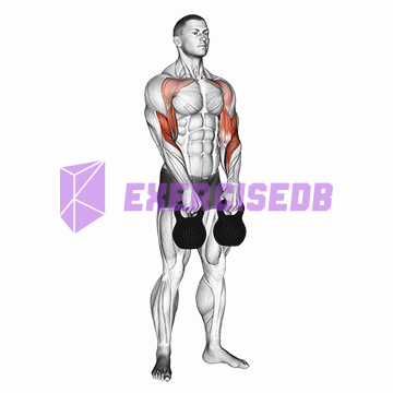 kettlebell alternating hang clean
