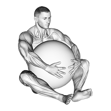 exercise ball hug demonstration