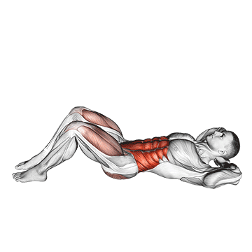 cross body crunch demonstration