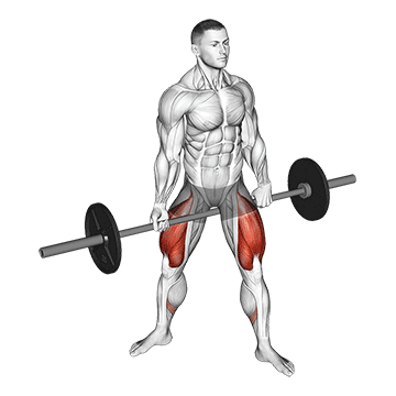 barbell jefferson squat demonstration