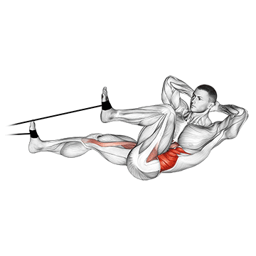 band bicycle crunch demonstration