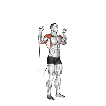 cable shoulder press demonstration
