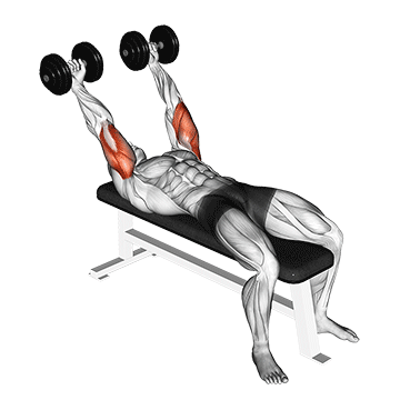 dumbbell pronate-grip triceps extension demonstration