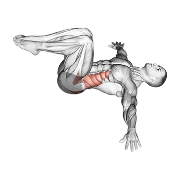 bent knee lying twist (male) demonstration