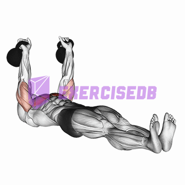 kettlebell alternating press on floor