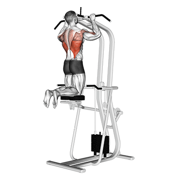 assisted pull-up demonstration